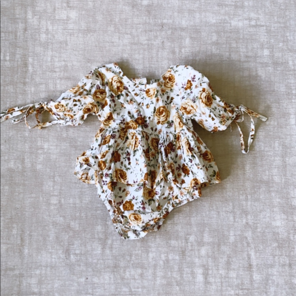 6-9 months floral onesie